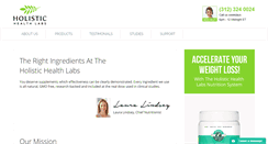 Desktop Screenshot of holistichealthlabs.com