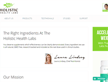 Tablet Screenshot of holistichealthlabs.com